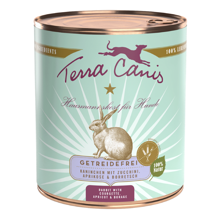 Terra Canis Hunde-Nassfutter Getreidefrei Kaninchen mit Zucchini